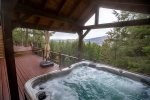 Enjoy the views of Whitefish Lake in the hot tub